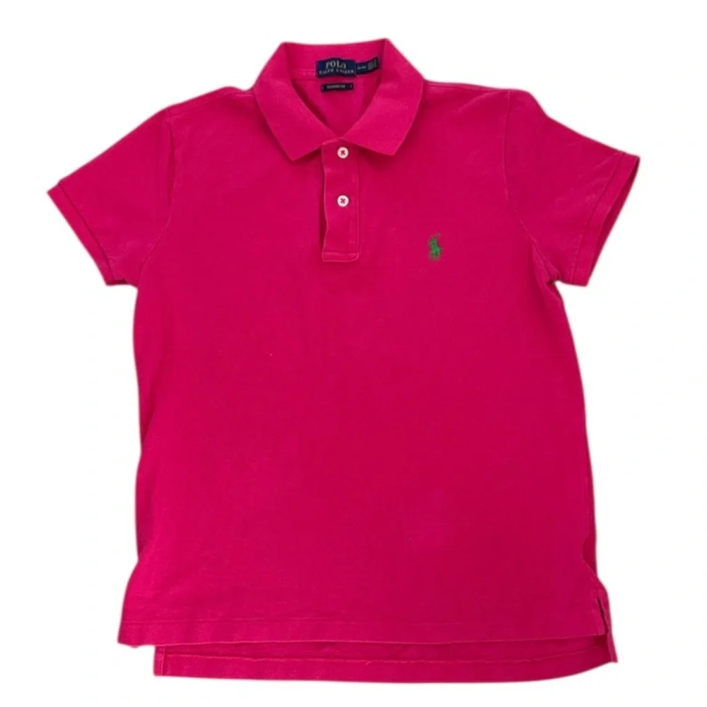 RALPH LAUREN Hot Pink Polo Shirt Classic Fit Size M - Picture 4 of 7